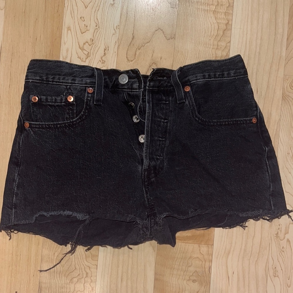 black levi 501 shorts